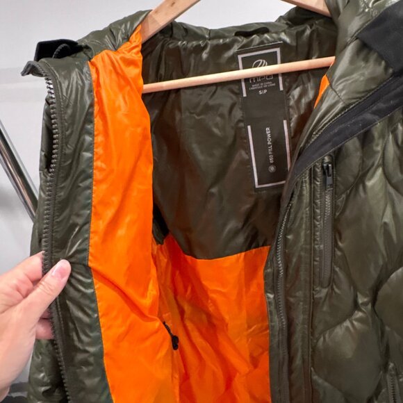 MPG Green Puffer Coat - Picture 3 of 7